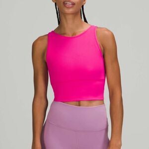 Lululemon Power Pivot Tank Top *Rib Color Sonic Pink Size 2